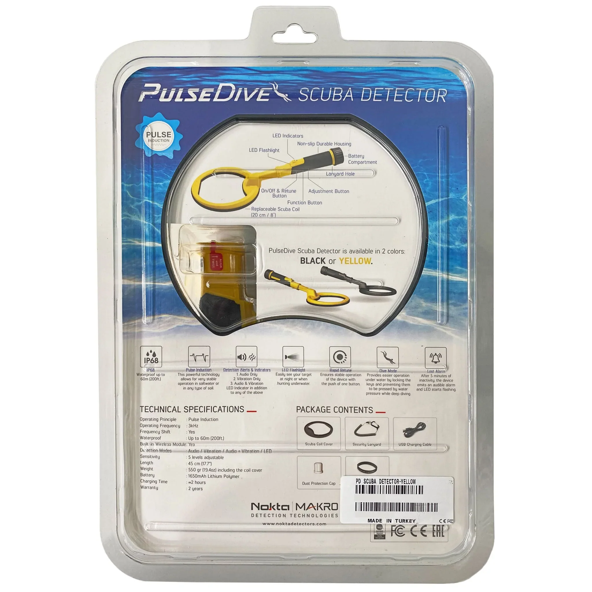 PulseDive Scuba Detector (Yellow) Under water Detector - Image 4